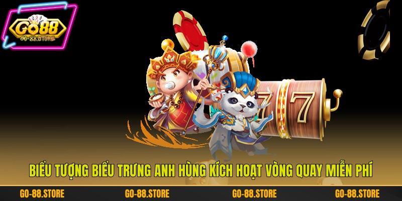 Biểu tượng Biểu trưng Anh hùng kích hoạt vòng quay miễn phí Biểu tượng Biểu trưng Anh hùng kích hoạt vòng quay miễn phí